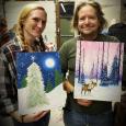 Candace and Been Christmas paintings
